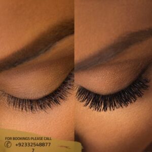 before after results of eyelash extensions in islamabad - ERC