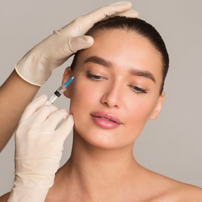 Which areas of the face can be treated with Botox?